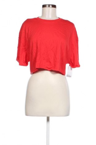 Tricou de femei Bershka, Mărime M, Culoare Roșu, Preț 91,99 Lei