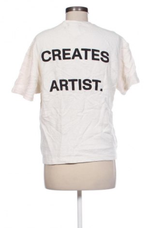 Damen T-Shirt Bershka, Größe M, Farbe Beige, Preis 7,99 €