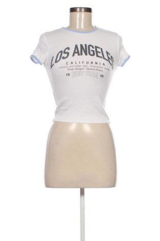 Damen T-Shirt Bershka, Größe S, Farbe Weiß, Preis € 11,99