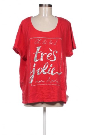 Дамска тениска Bpc Bonprix Collection, Размер XXL, Цвят Червен, Цена 17,99 лв.