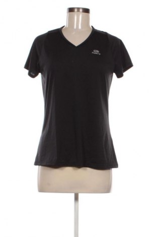 Γυναικείο t-shirt Kalenji, Μέγεθος M, Χρώμα Μαύρο, Τιμή 5,99 €