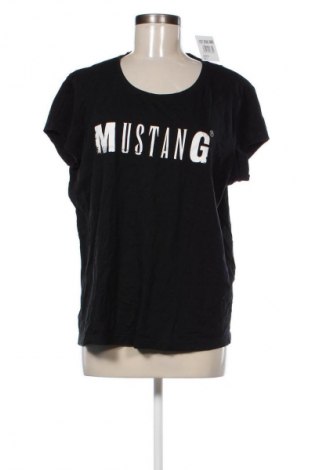 Damski T-shirt Mustang, Rozmiar XL, Kolor Czarny, Cena 59,99 zł