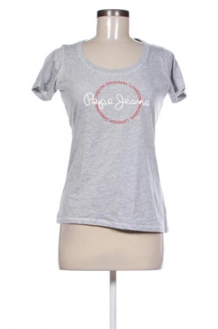Γυναικείο t-shirt Pepe Jeans, Μέγεθος M, Χρώμα Γκρί, Τιμή 17,99 €