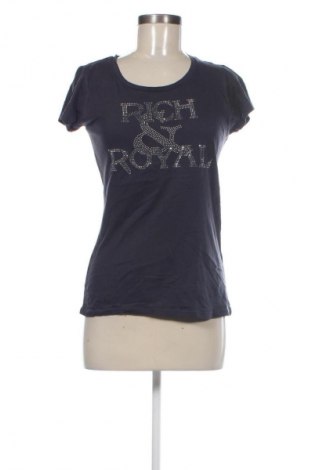 Damski T-shirt Rich & Royal, Rozmiar M, Kolor Niebieski, Cena 63,99 zł