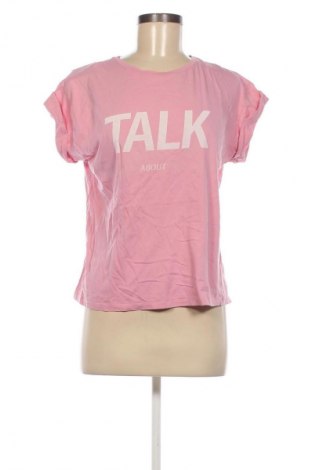 Damen T-Shirt Talk About, Größe L, Farbe Rosa, Preis 12,99 €