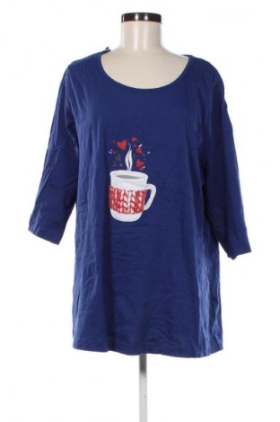 Damen T-Shirt Ulla Popken, Größe XXL, Farbe Blau, Preis 12,99 €