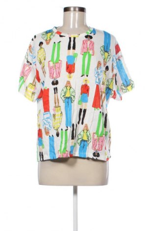 Damen T-Shirt Zara, Größe L, Farbe Mehrfarbig, Preis 16,99 €