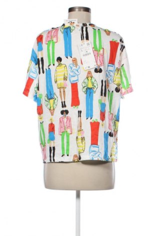Damen T-Shirt Zara, Größe L, Farbe Mehrfarbig, Preis 16,99 €