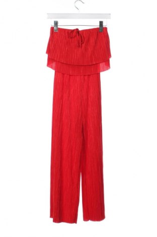 Langer Damen-Overall Bershka, Größe XS, Farbe Rot, Preis 33,99 €