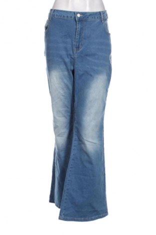 Damskie jeansy SHEIN, Rozmiar 3XL, Kolor Niebieski, Cena 95,99 zł