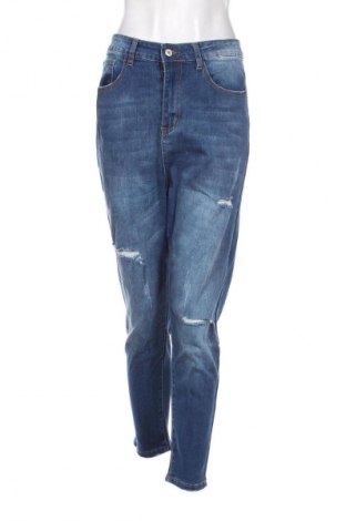 Damskie jeansy SHEIN, Rozmiar XL, Kolor Niebieski, Cena 43,99 zł