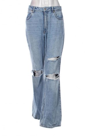 Blugi de femei Stradivarius, Mărime L, Culoare Albastru, Preț 94,99 Lei