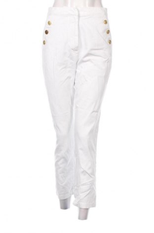 Дамски дънки Zara, Размер M, Цвят Бял, Цена 27,99 лв.