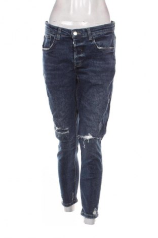 Damskie jeansy Zara, Rozmiar L, Kolor Niebieski, Cena 88,99 zł