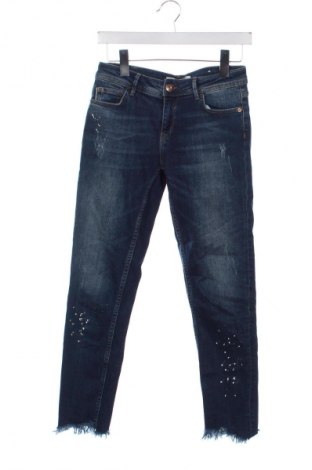 Blugi de femei Zara, Mărime XS, Culoare Albastru, Preț 91,99 Lei