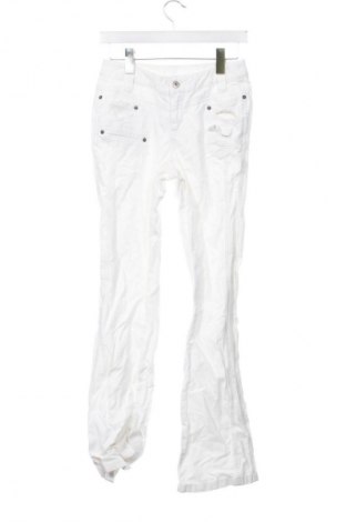 Pantaloni de velvet de femei Best Connections, Mărime XS, Culoare Alb, Preț 94,99 Lei