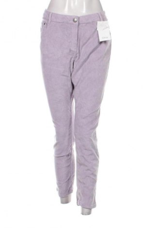 Pantaloni de velvet de femei Gina, Mărime M, Culoare Mov, Preț 150,99 Lei
