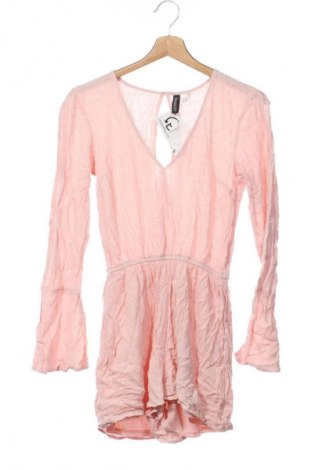 Дамски къс гащеризон H&M Divided, Размер XS, Цвят Розов, Цена 44,99 лв.