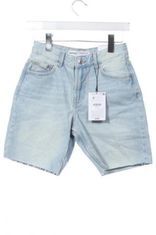 Γυναικείο κοντό παντελόνι Bershka, Μέγεθος XS, Χρώμα Μπλέ, Τιμή 19,99 €