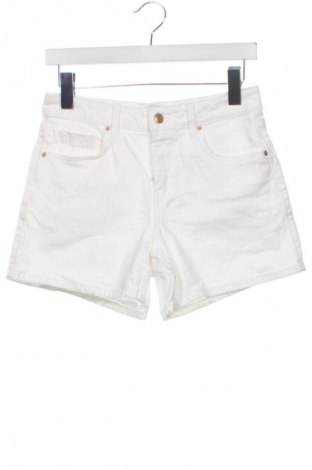 Дамски къс панталон Zara, Размер XS, Цвят Бял, Цена 16,99 лв.