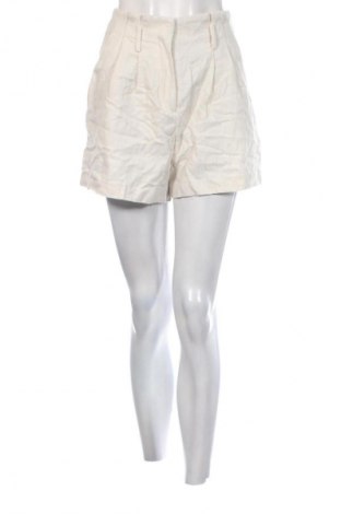 Pantaloni scurți de femei Zara, Mărime S, Culoare Ecru, Preț 65,99 Lei