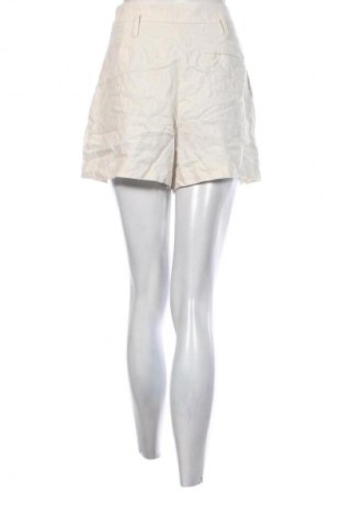 Pantaloni scurți de femei Zara, Mărime S, Culoare Ecru, Preț 65,99 Lei