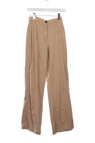 Γυναικείο παντελόνι Bershka, Μέγεθος XS, Χρώμα  Μπέζ, Τιμή 18,99 €