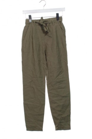Damenhose H&M L.O.G.G., Größe XXS, Farbe Grün, Preis 8,99 €