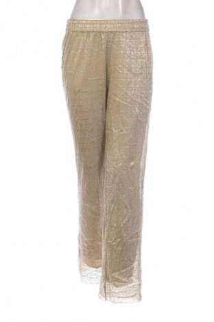 Pantaloni de femei Levete Room, Mărime M, Culoare Auriu, Preț 202,99 Lei
