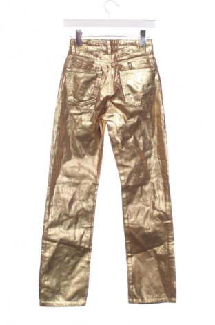 Damskie spodnie Stradivarius, Rozmiar XXS, Kolor Złocisty, Cena 95,99 zł