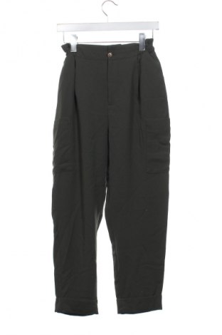 Дамски панталон Zara, Размер XS, Цвят Зелен, Цена 27,99 лв.