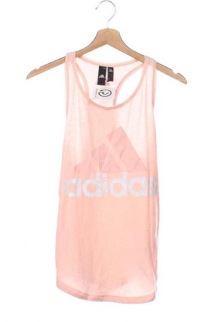 Damska koszulka na ramiączkach Adidas, Rozmiar XS, Kolor Popielaty róż, Cena 88,99 zł