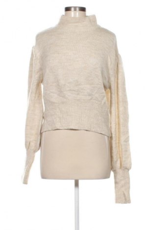 Pulover de femei Pull&Bear, Mărime XL, Culoare Ecru, Preț 94,99 Lei