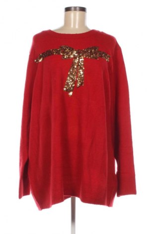 Damski sweter Ulla Popken, Rozmiar XXL, Kolor Czerwony, Cena 86,99 zł