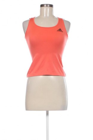 Γυναίκειο αθλητικό τοπ Adidas, Μέγεθος S, Χρώμα Πορτοκαλί, Τιμή 18,99 €