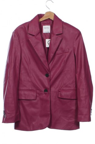 Damen Lederjacke Bershka, Größe XS, Farbe Rosa, Preis 64,99 €
