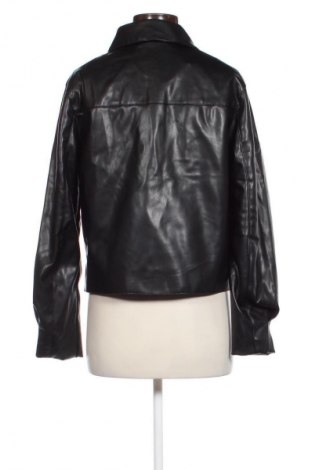 Дамско кожено яке H&M Divided, Размер M, Цвят Черен, Цена 58,99 лв.