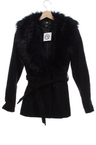 Damski płaszcz H&M, Rozmiar XS, Kolor Czarny, Cena 216,99 zł