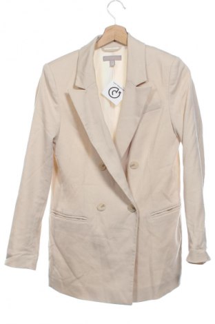 Damen Blazer H&M, Größe XS, Farbe Beige, Preis 15,99 €