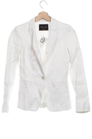 Дамско сако Massimo Dutti, Размер XS, Цвят Бял, Цена 112,99 лв.