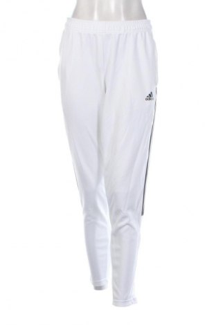 Γυναικείο αθλητικό παντελόνι Adidas, Μέγεθος L, Χρώμα Λευκό, Τιμή 26,99 €