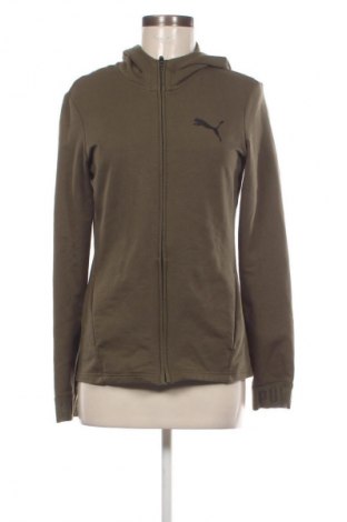 Дамско спортно горнище PUMA, Размер L, Цвят Зелен, Цена 48,99 лв.