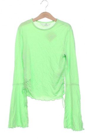 Dziecięca bluzka H&M, Rozmiar 15-18y/ 170-176 cm, Kolor Zielony, Cena 36,99 zł