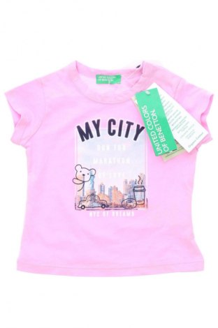 Bluză pentru copii United Colors Of Benetton, Mărime 2-3m/ 56-62 cm, Culoare Roz, Preț 129,00 Lei