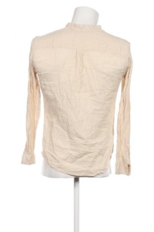 Мъжка риза Zara, Размер M, Цвят Екрю, Цена 34,99 лв.