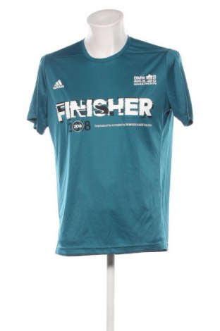 Herren T-Shirt Adidas, Größe L, Farbe Blau, Preis 16,99 €