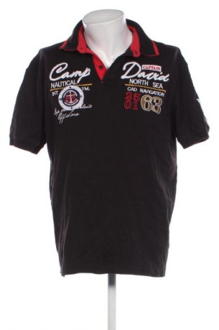 Ανδρικό t-shirt Camp David, Μέγεθος 3XL, Χρώμα Μαύρο, Τιμή 30,99 €