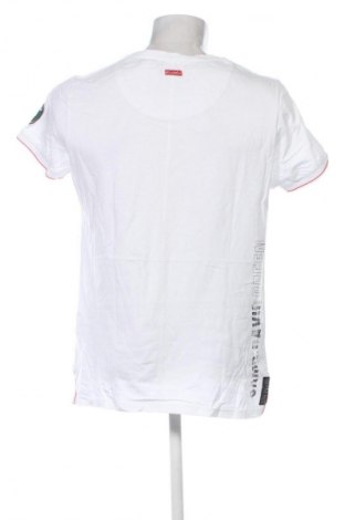 Męski T-shirt Camp David, Rozmiar L, Kolor Biały, Cena 88,99 zł