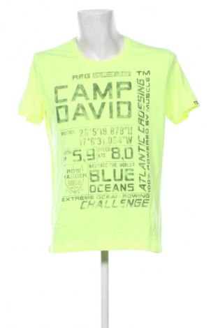 Męski T-shirt Camp David, Rozmiar L, Kolor Żółty, Cena 75,99 zł