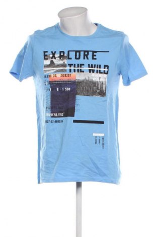 Męski T-shirt Clockhouse, Rozmiar XL, Kolor Niebieski, Cena 62,99 zł